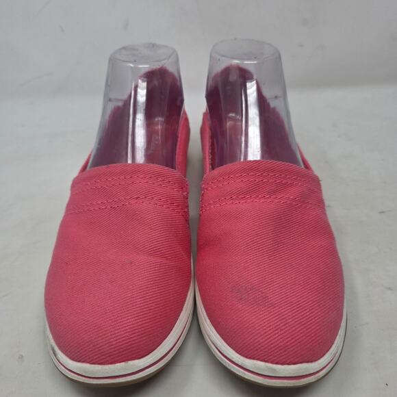 Clarks Coral Canvas Slip-On Shoes Womens Comfort Cushioned Size 8 - Picture 3 of 8